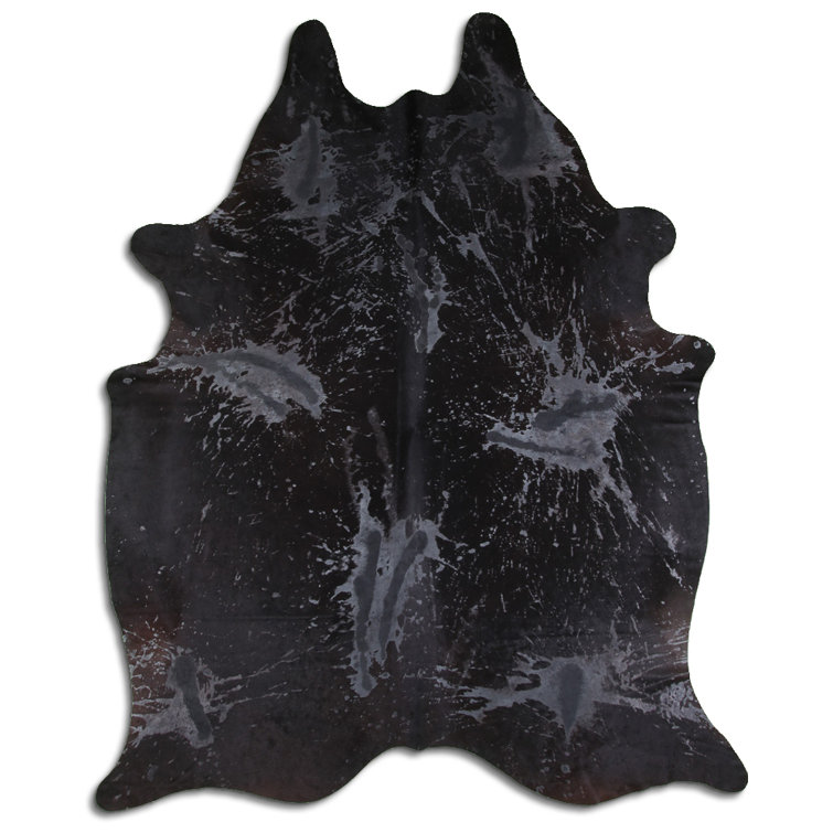 Foundry Select Fix Handmade Cowhide Gray Rug Wayfair